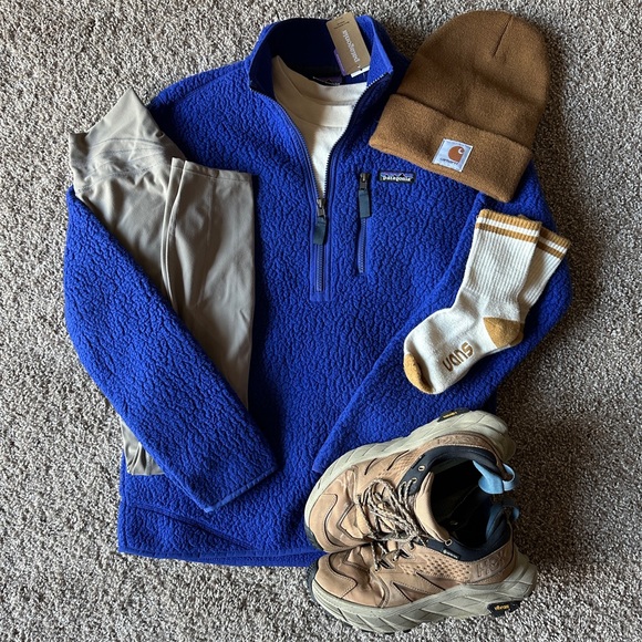 NWT Patagonia Retro Pile Fleece Half-Zip – Sold-Out Cobalt Blue, Size S - Picture 1 of 8